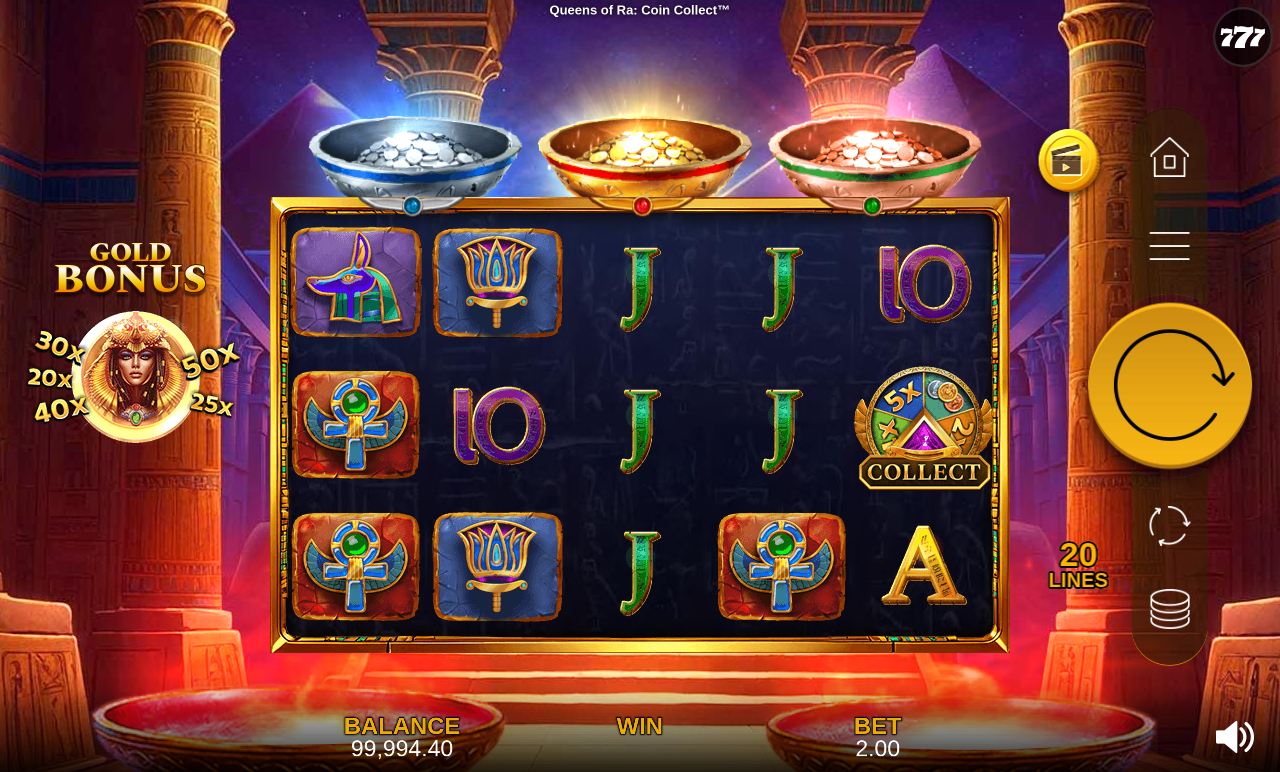 Queens of Ra: Coin Collect base game