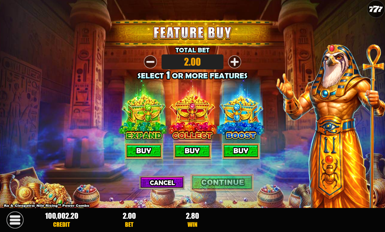 Ra & Cleopatra: Nile Rising Power Combo gameplay