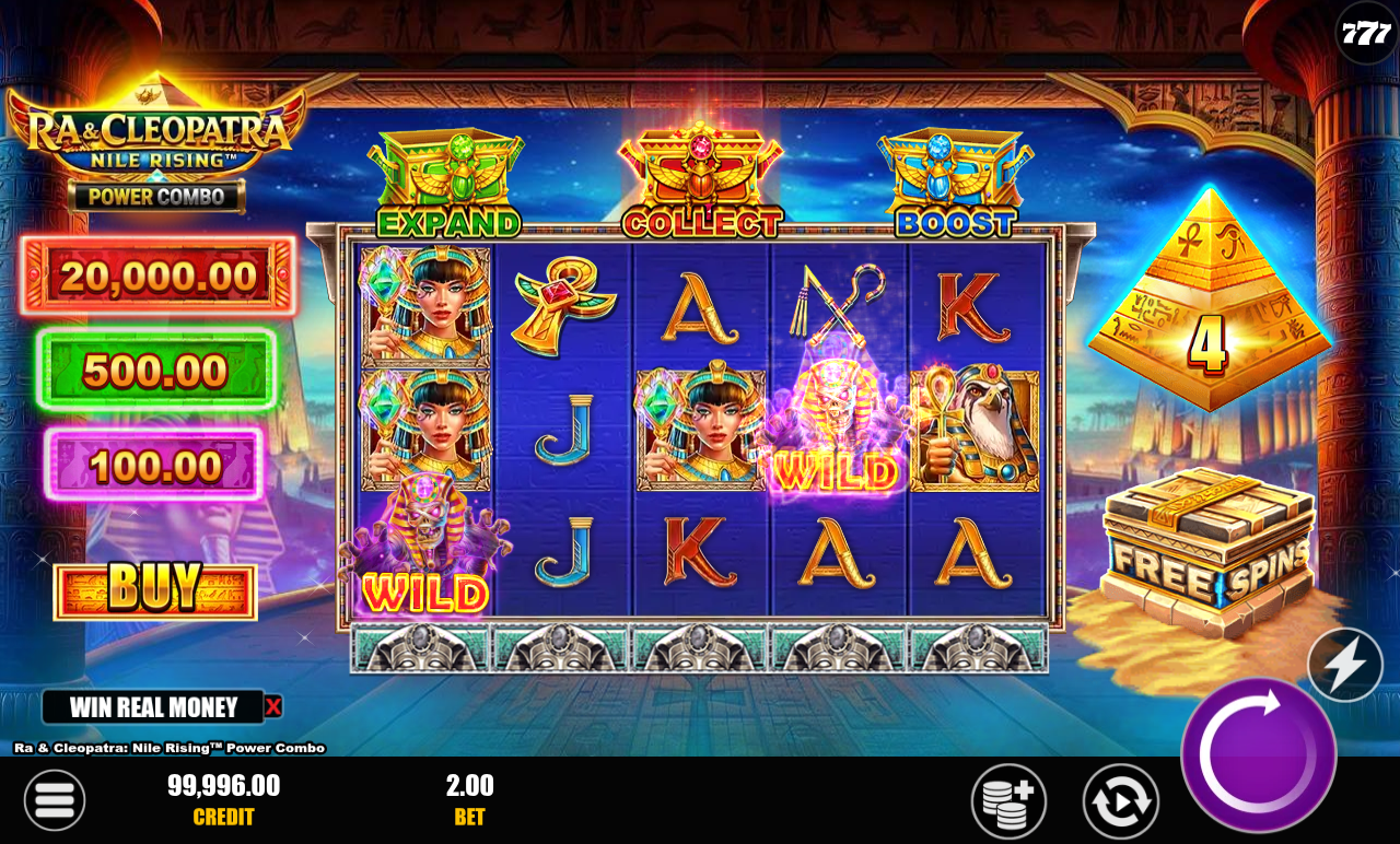 Ra & Cleopatra: Nile Rising Power Combo gameplay