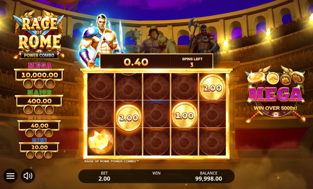 Rage Of Rome POWER COMBO gameplay