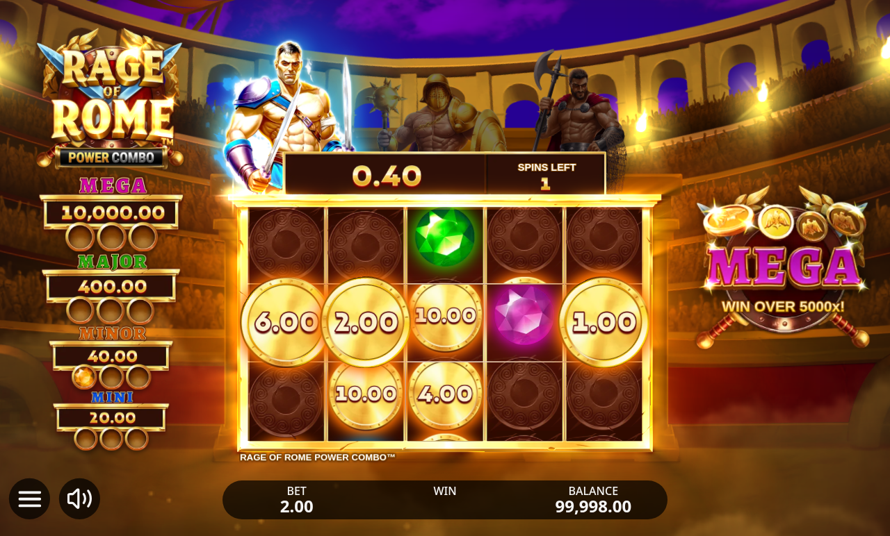 Rage Of Rome POWER COMBO gameplay
