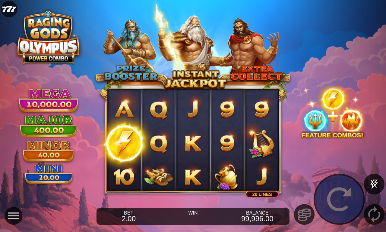 Raging Gods: Olympus Power Combo gameplay