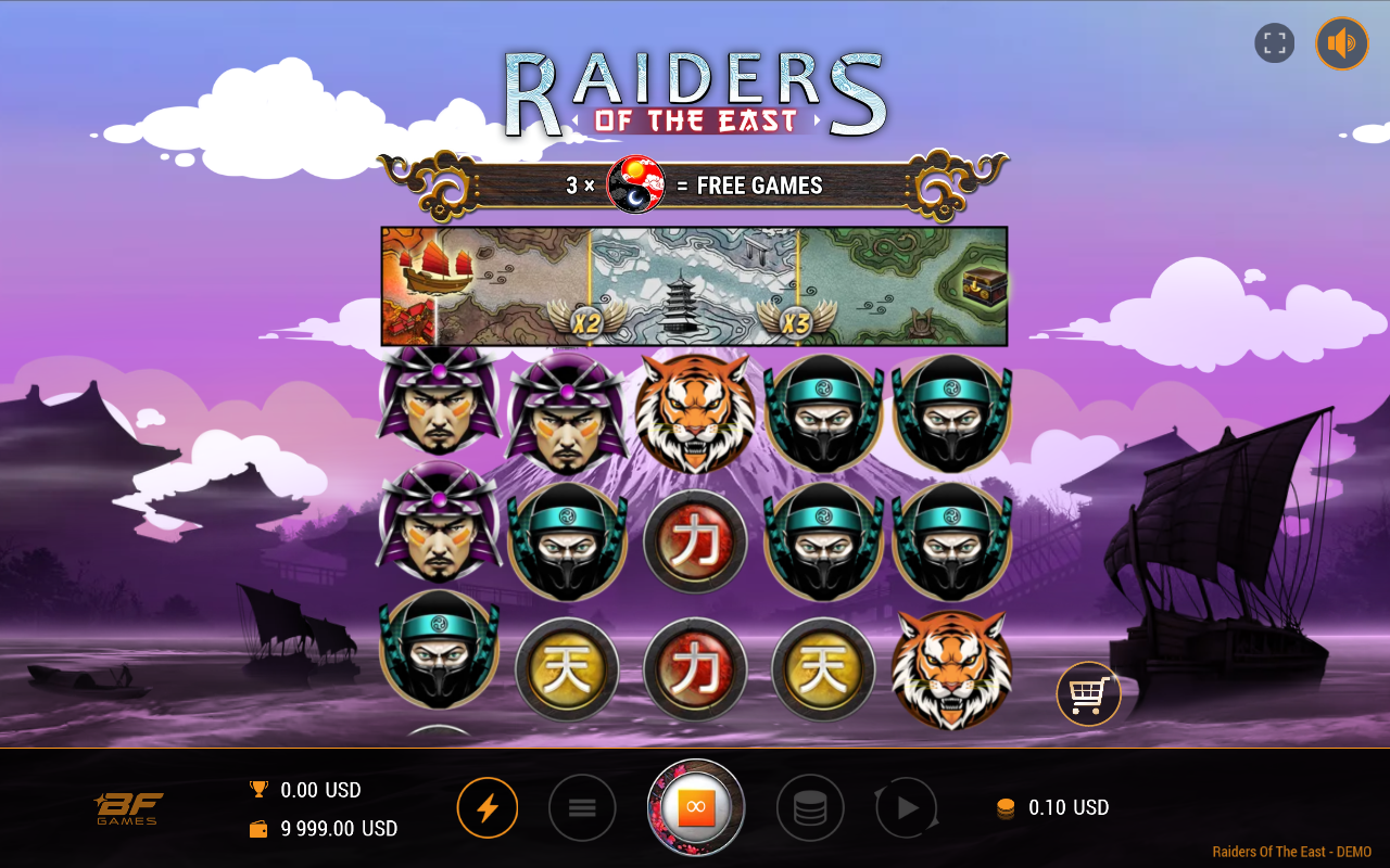 Raiders of the East gameplay