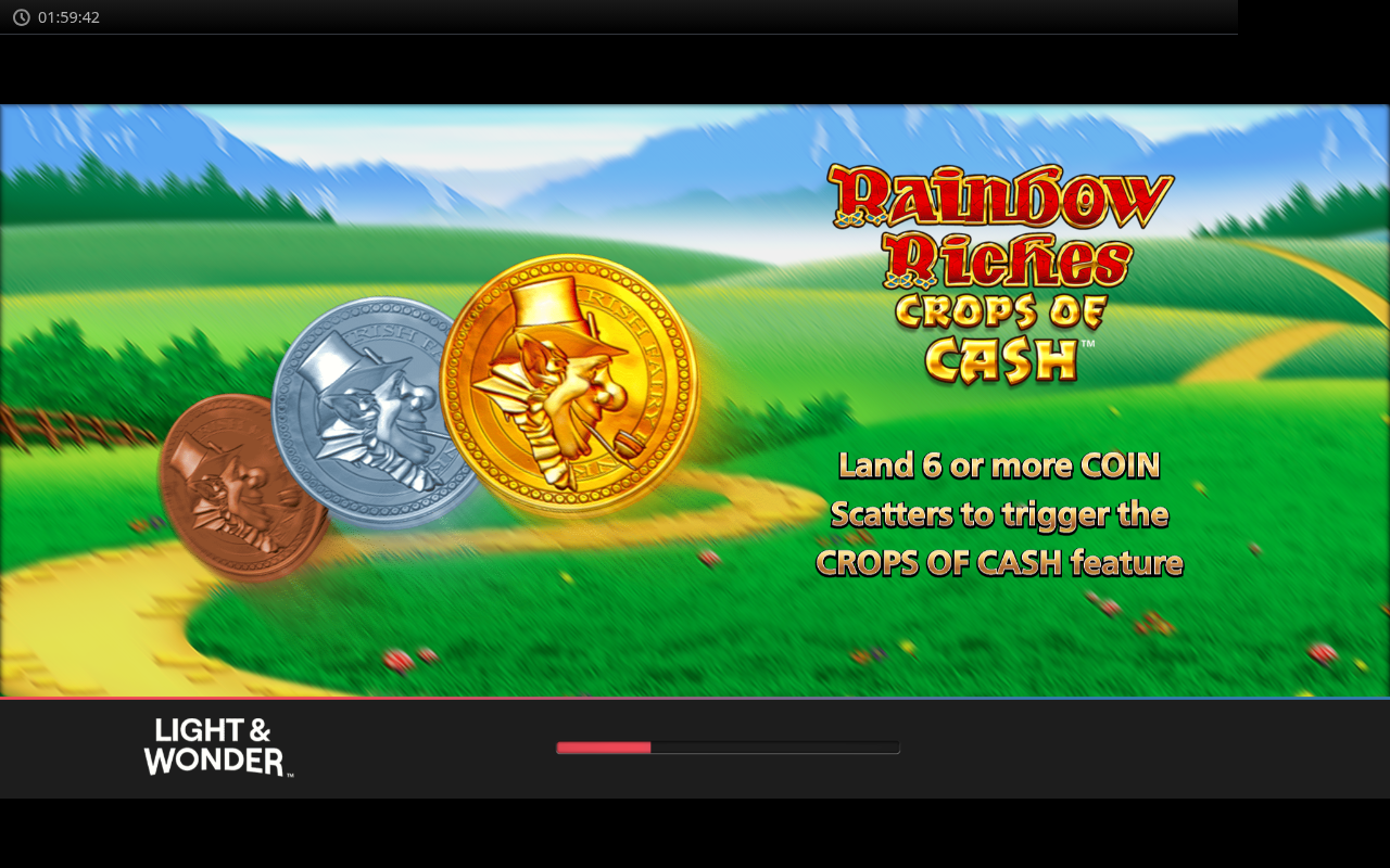 Rainbow Riches Crops of Cash information screen