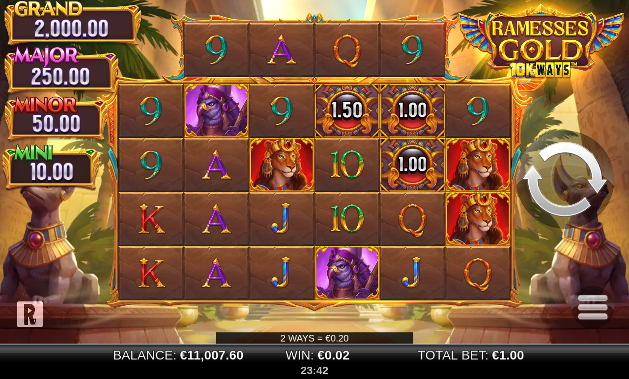 Ramesses Gold 10K WAYS gameplay