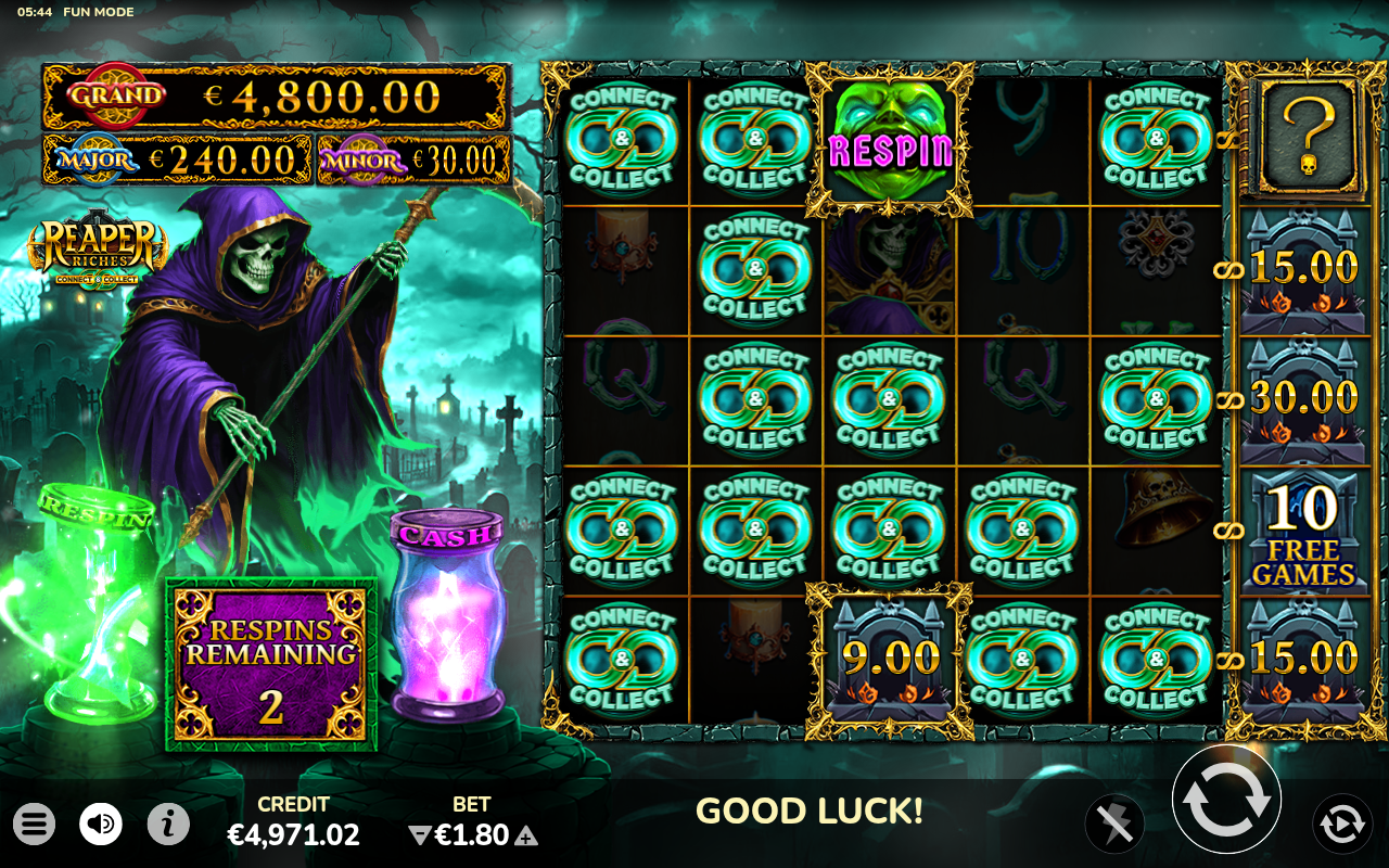 Reaper Riches free games gameplay