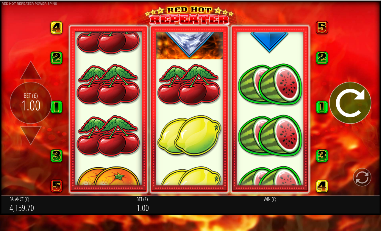 Red Hot Repeater Power Spins gameplay