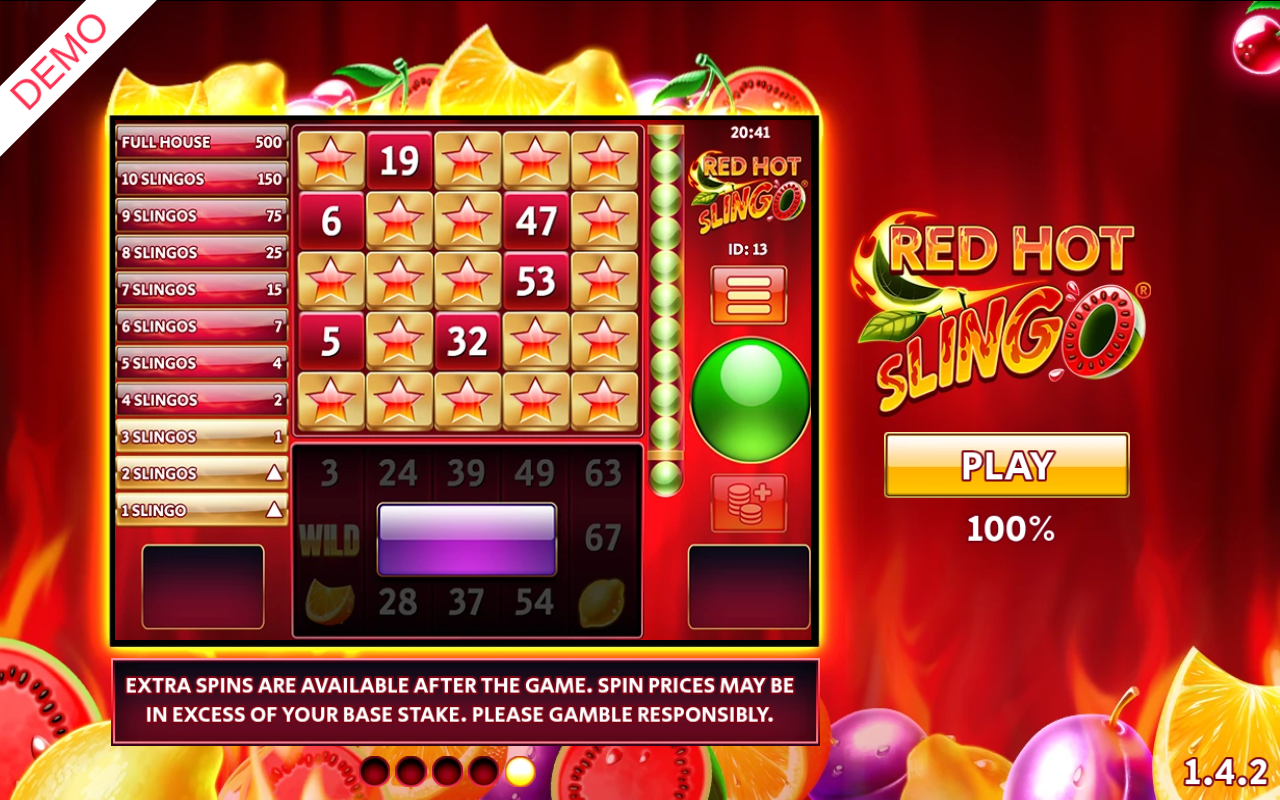 Red Hot Slingo base game