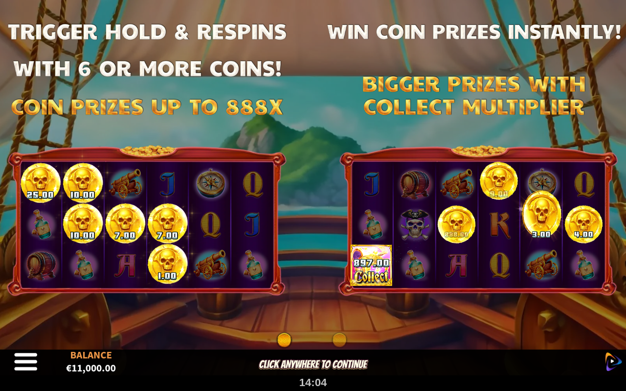 Reel the Rum information screen