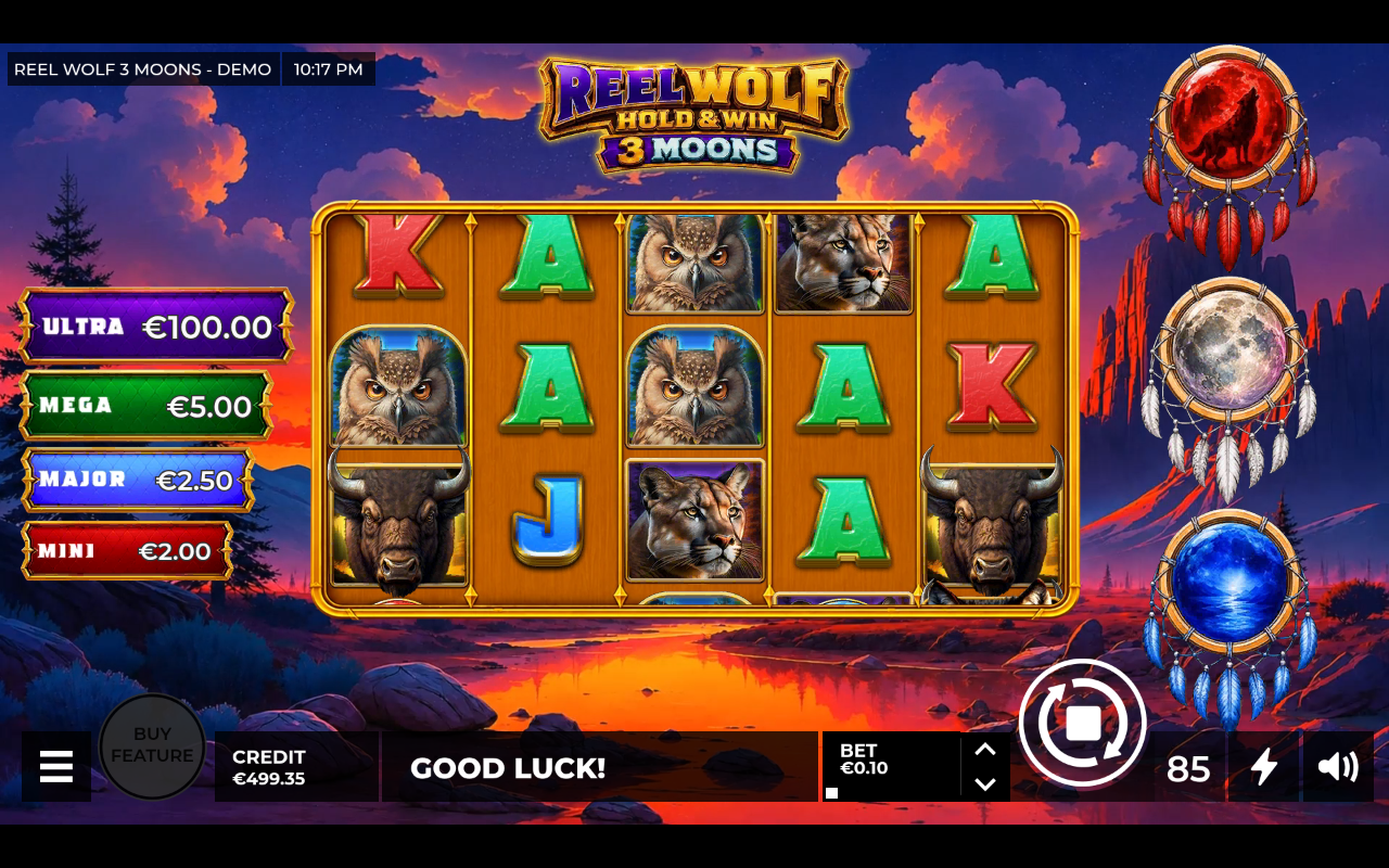 Reel Wolf 3 Moons gameplay