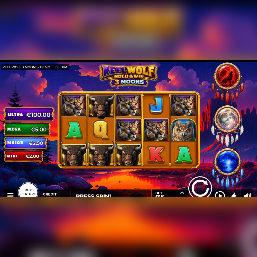 Play Reel Wolf 3 Moons Slot Game