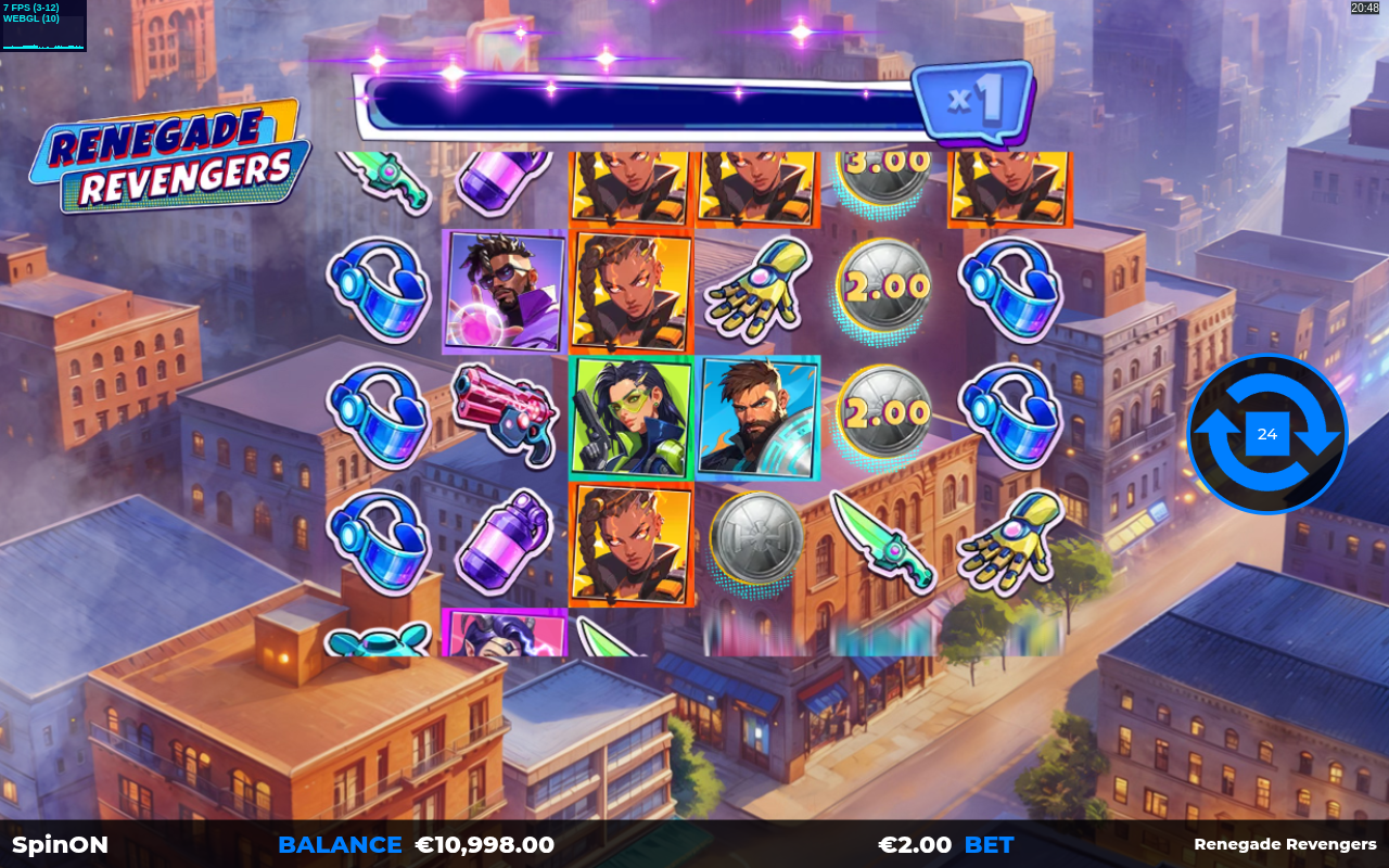 Renegade Revengers gameplay with Cash symbols