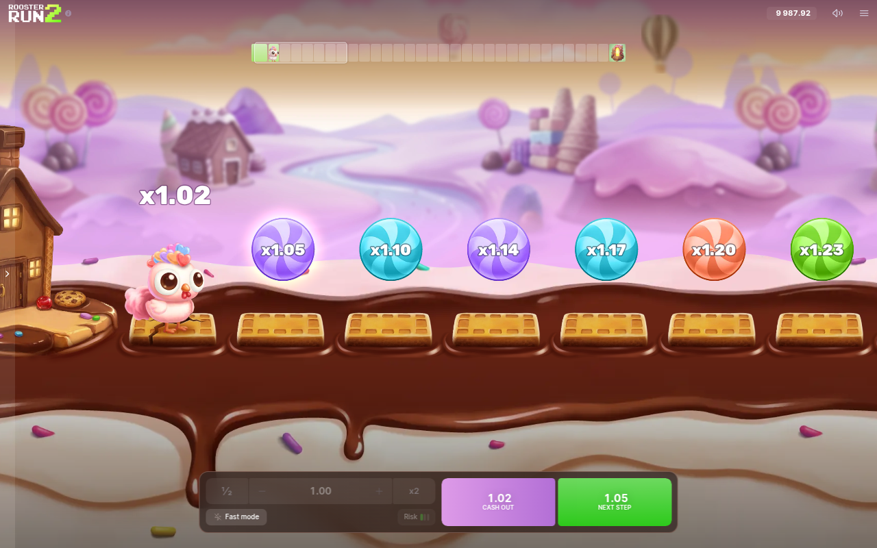Rooster Run 2 gameplay
