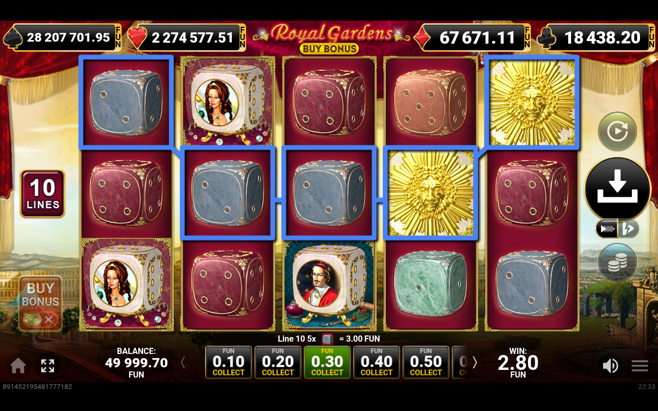 Royal Gardens Buy Bonus gameplay
