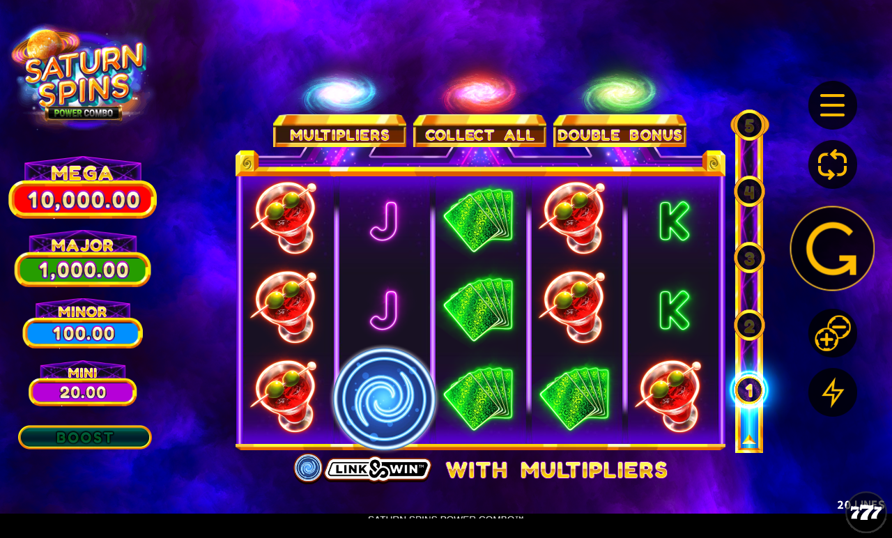 Saturn Spins Power Combo base game
