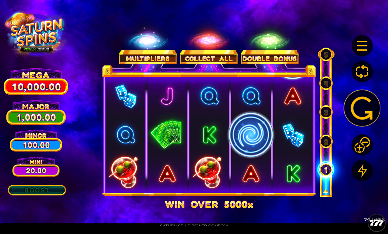 Saturn Spins Power Combo gameplay