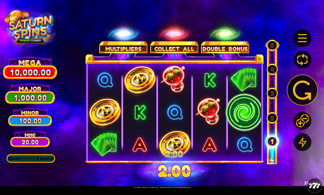 Saturn Spins Power Combo gameplay