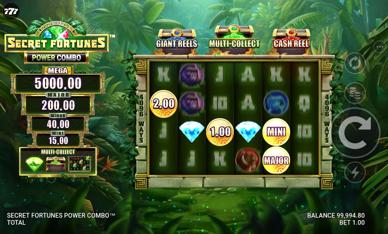 Secret Fortunes Power Combo gameplay