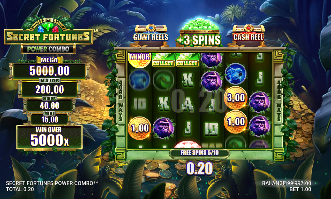 Secret Fortunes Power Combo gameplay