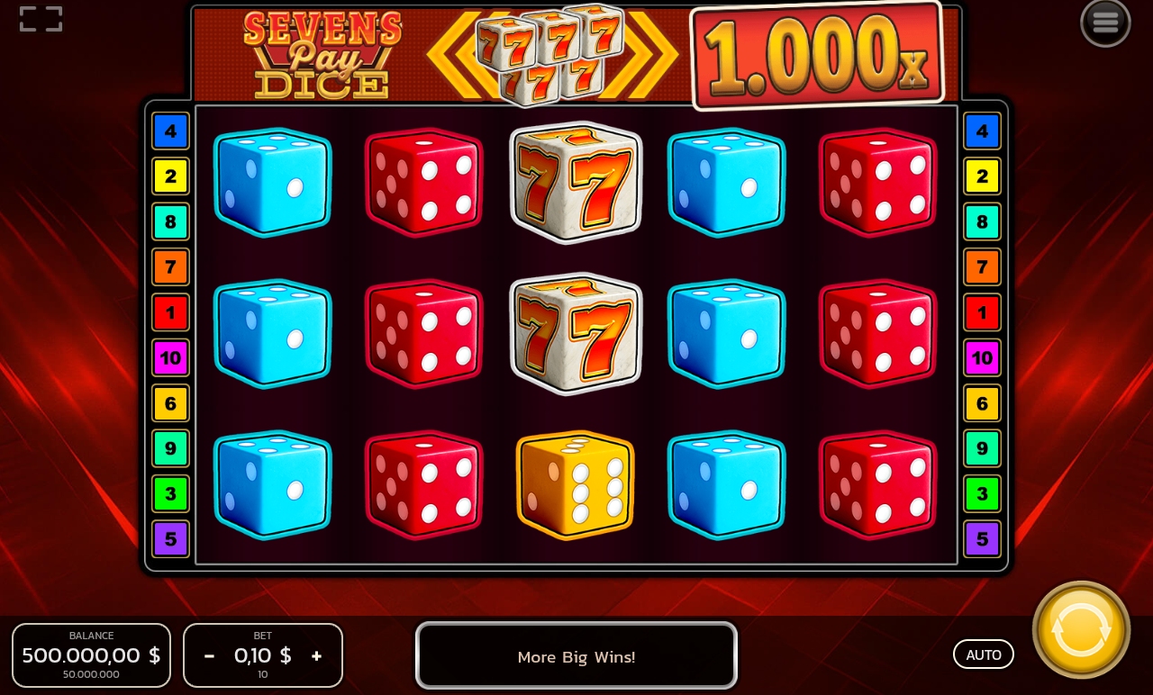 Sevens Pay Dice base game