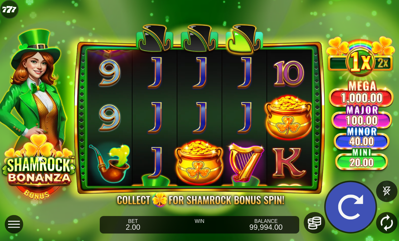 Shamrock Bonanza gameplay