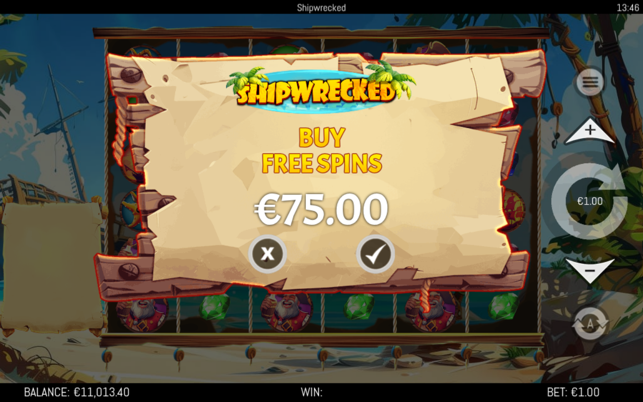 Shipwrecked bonus buy menu