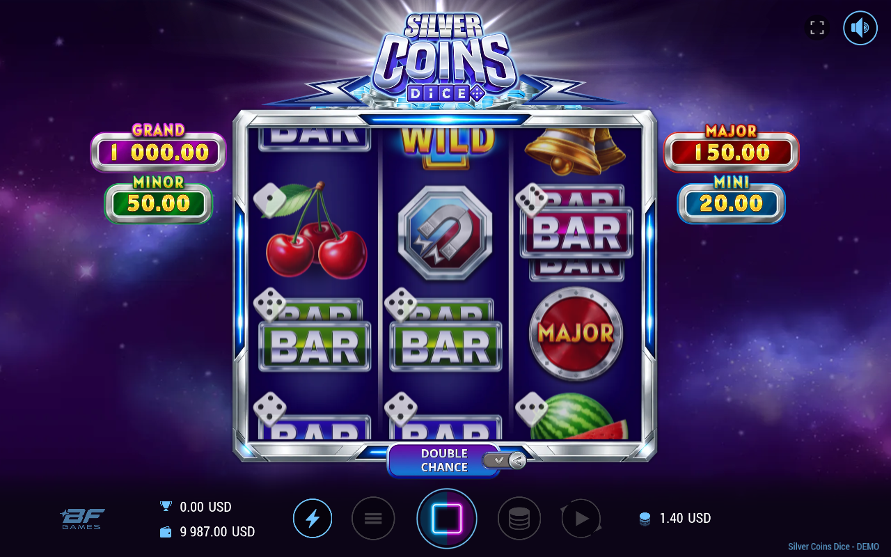Silver Coins Dice gameplay