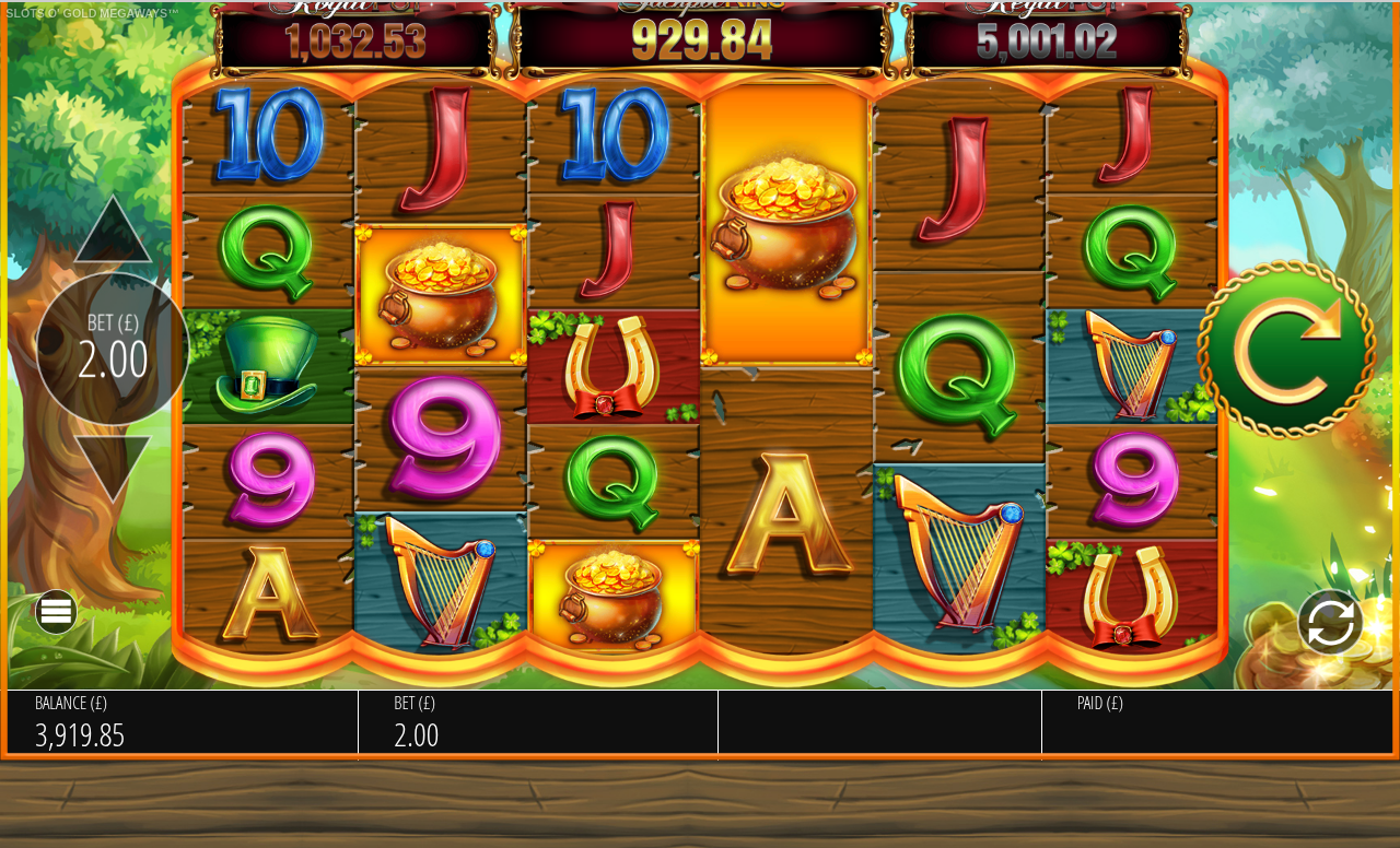 Slots O Gold Megaways base game