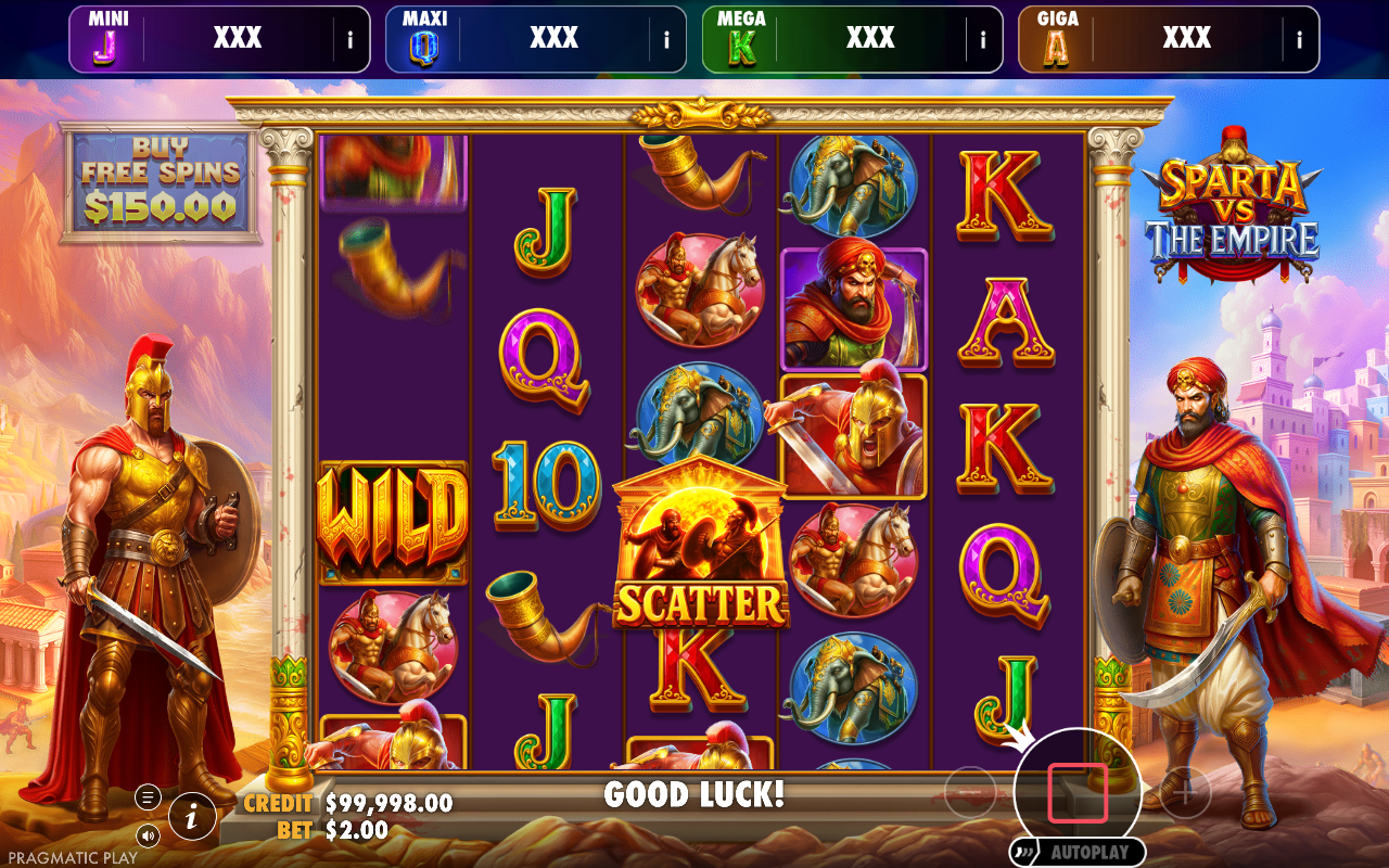 Sparta vs The Empire - Oranje Jackpot base game