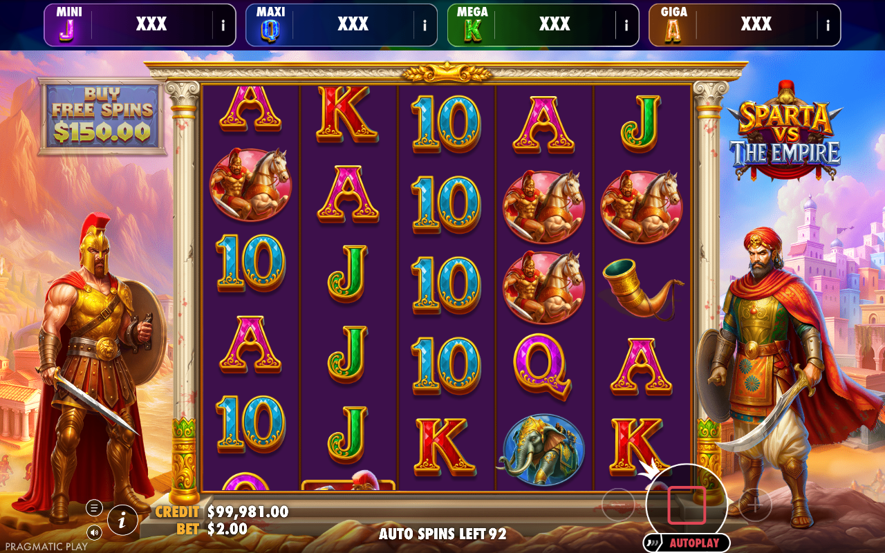Sparta vs The Empire - Oranje Jackpot gameplay