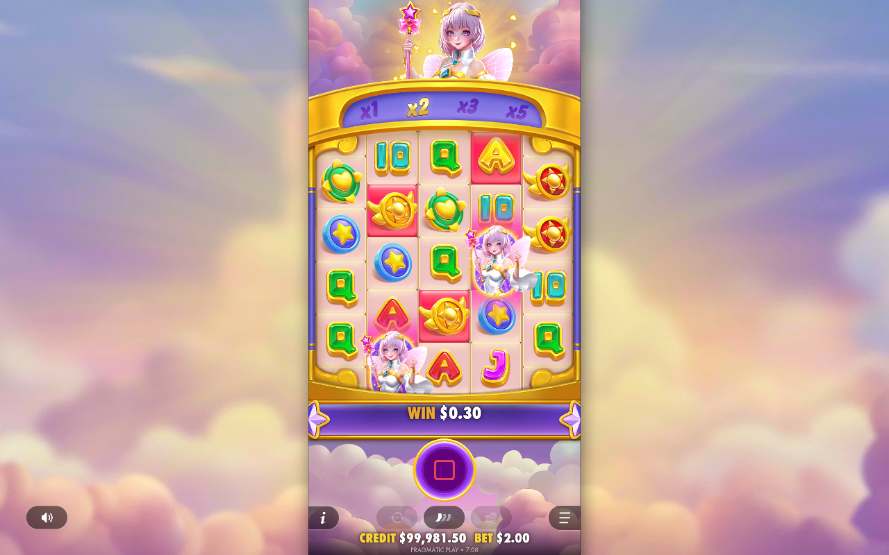 Starlight Wins gameplay during free spins
