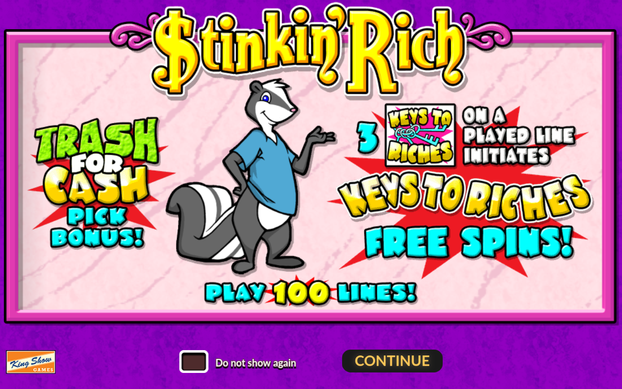 Stinkin' Rich information screen