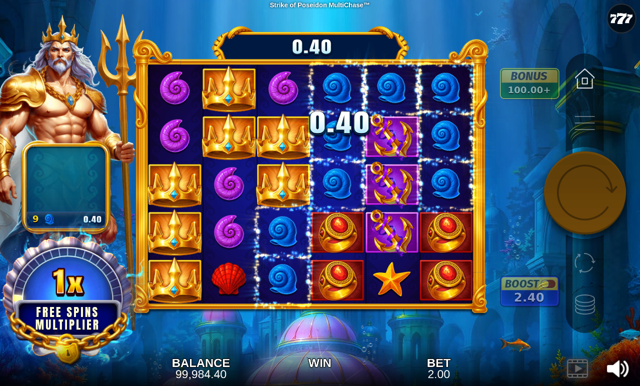 Strike of Poseidon MultiChase gameplay