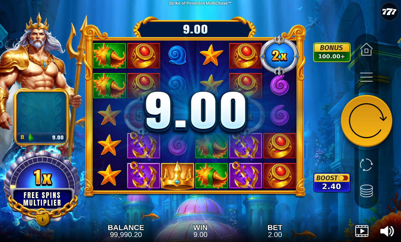 Strike of Poseidon MultiChase base game