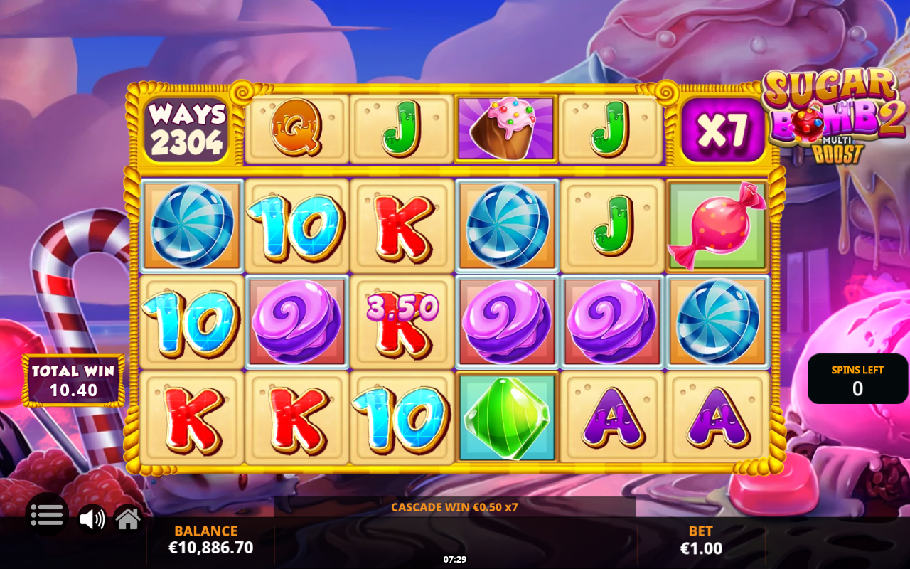 Sugar Bomb 2 MultiBoost bonus round