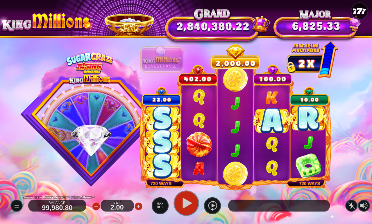 Sugar Craze Rising Rewards King Millions gameplay