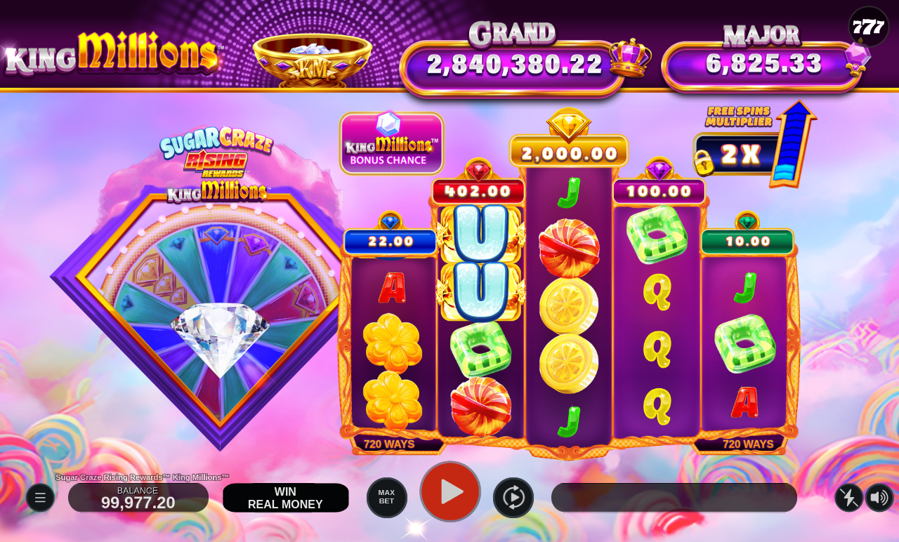 Sugar Craze Rising Rewards King Millions gameplay