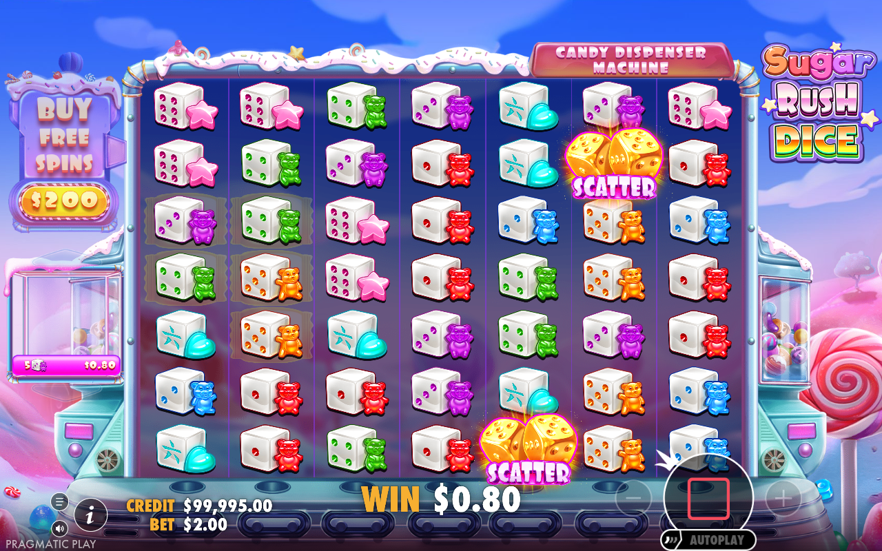 Sugar Rush Dice gameplay