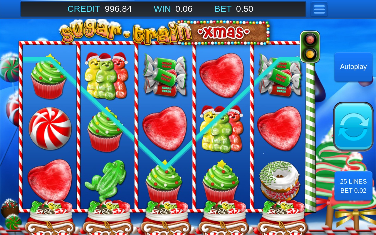 Sugar Train Xmas gameplay