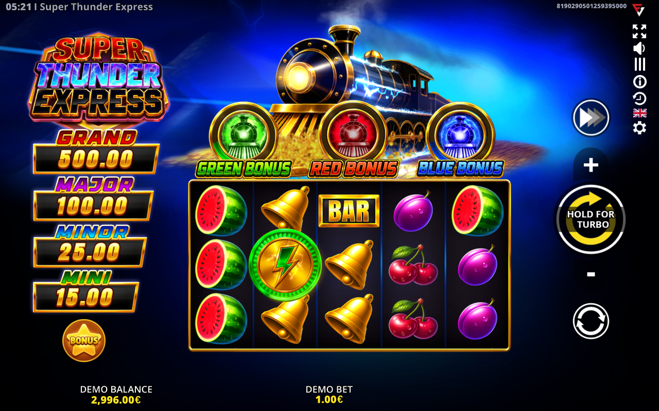 Super Thunder Express gameplay
