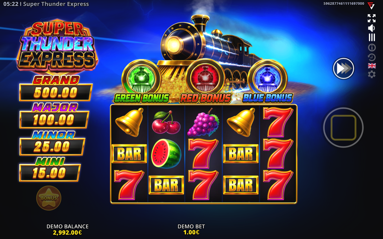 Super Thunder Express gameplay