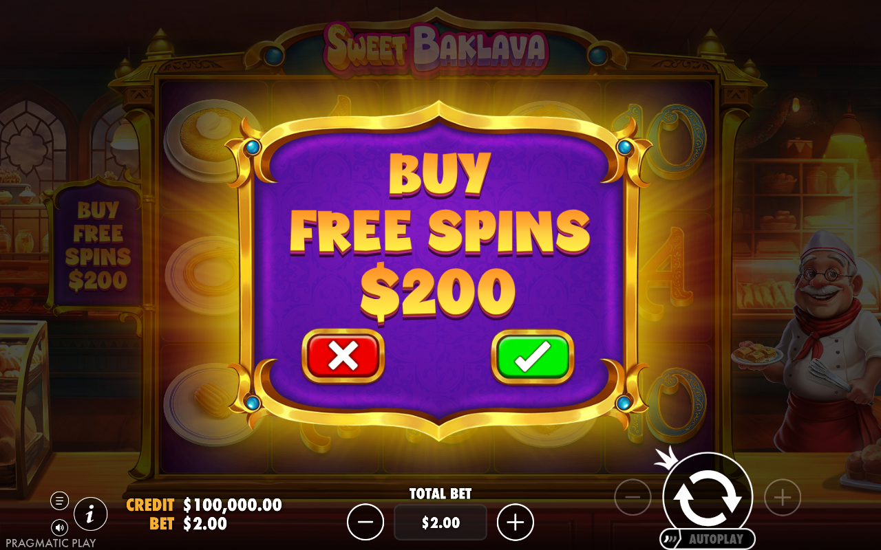 Sweet Baklava bonus buy
