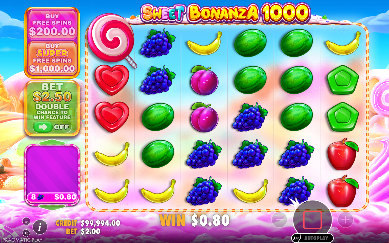 Sweet Bonanza 1000 gameplay