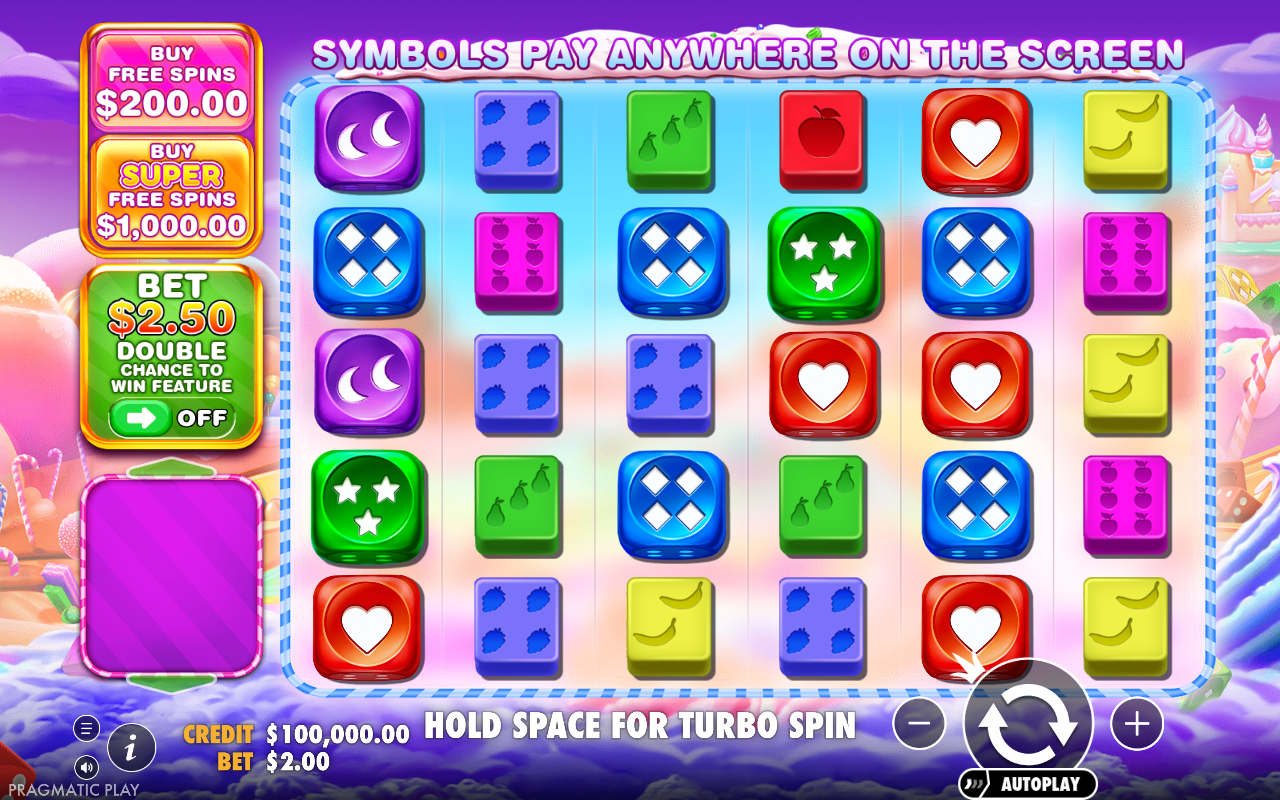 Sweet Bonanza 1000 Dice base game