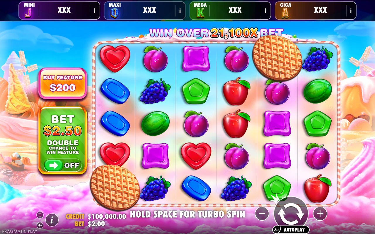 Sweet Bonanza - Oranje Jackpot base game