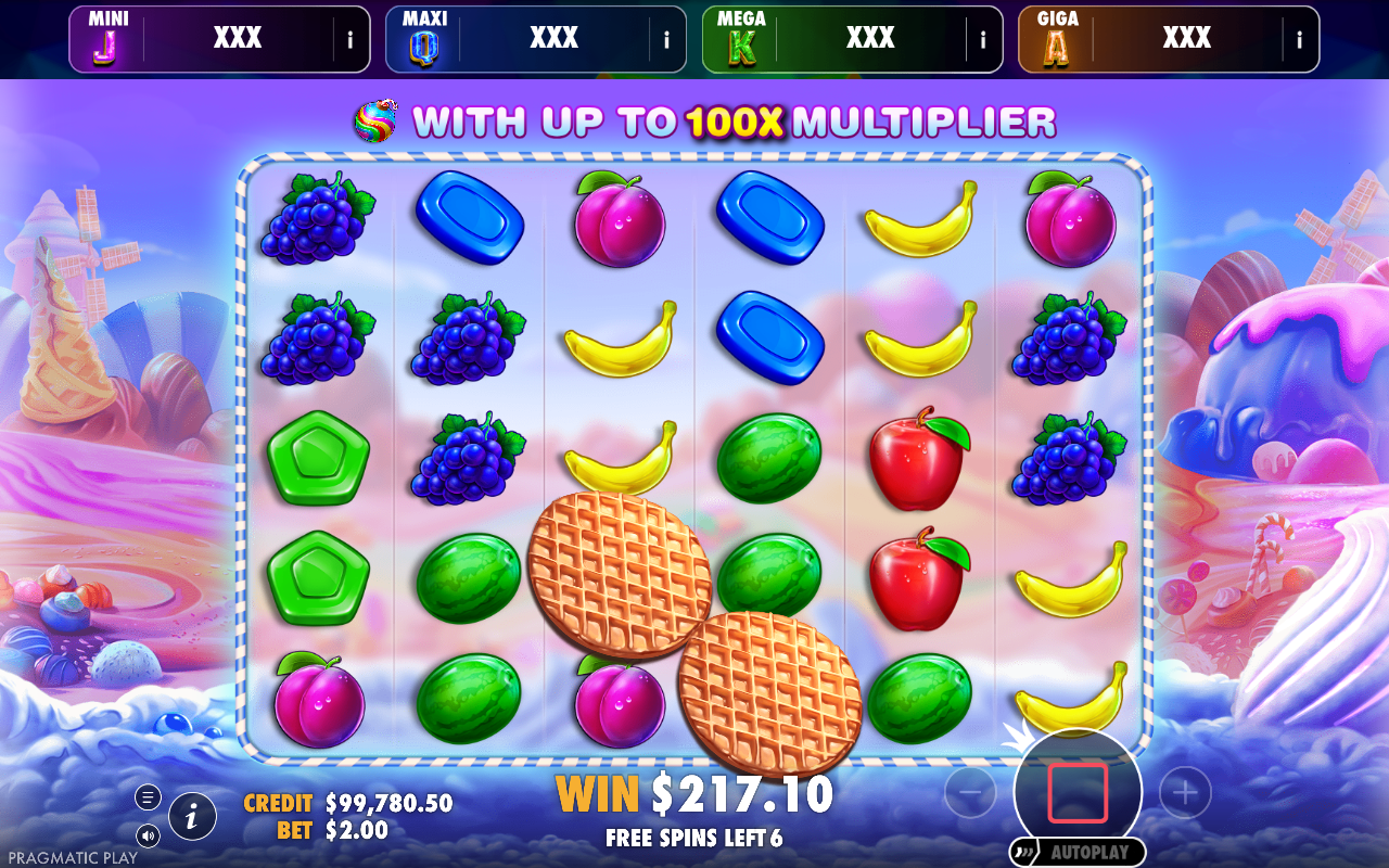 Sweet Bonanza - Oranje Jackpot bonus round