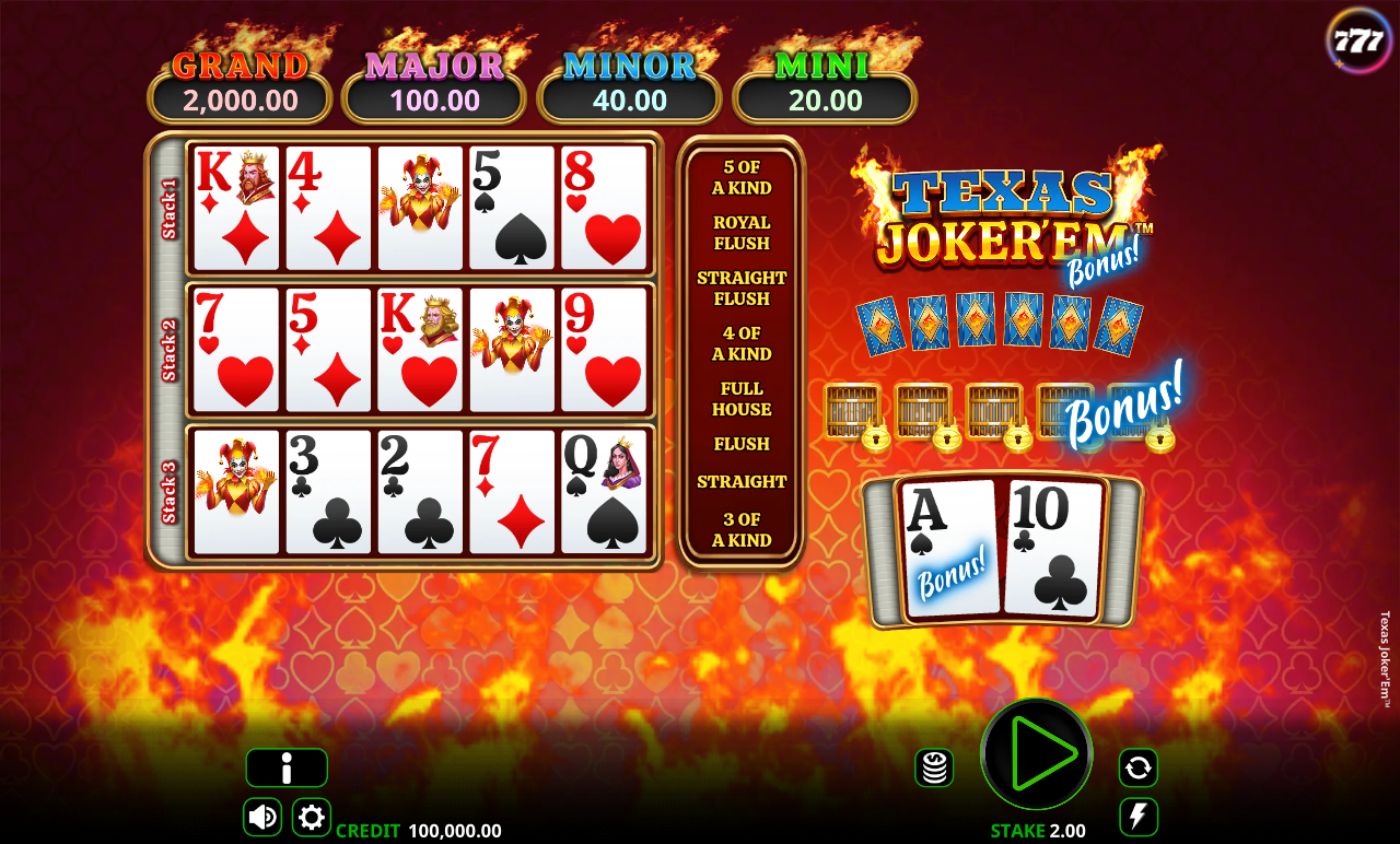 Texas Joker'Em base game