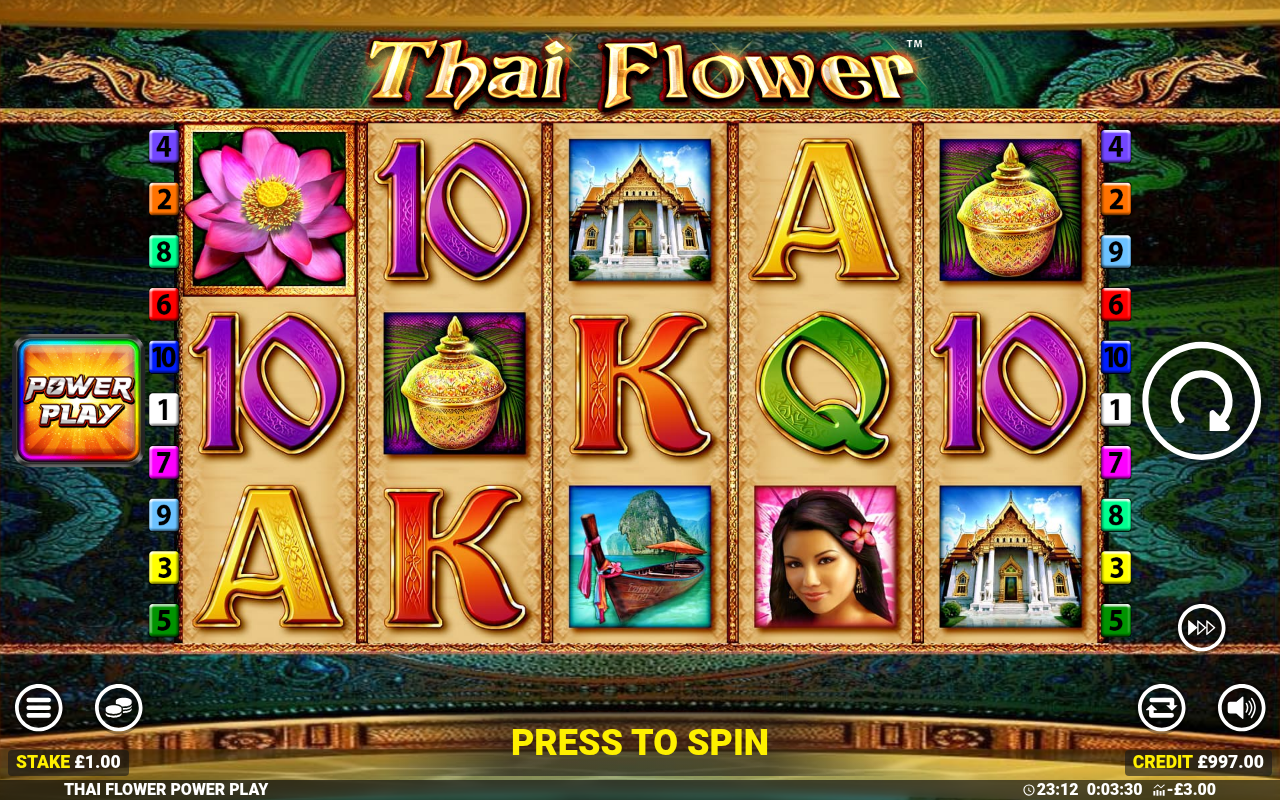 Thai Flower Power Play gameplay