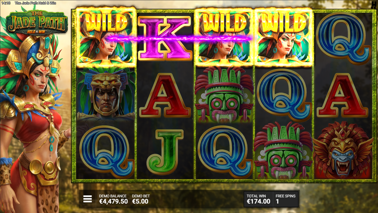 The Jade Path Hold & Win Warrior Riches bonus