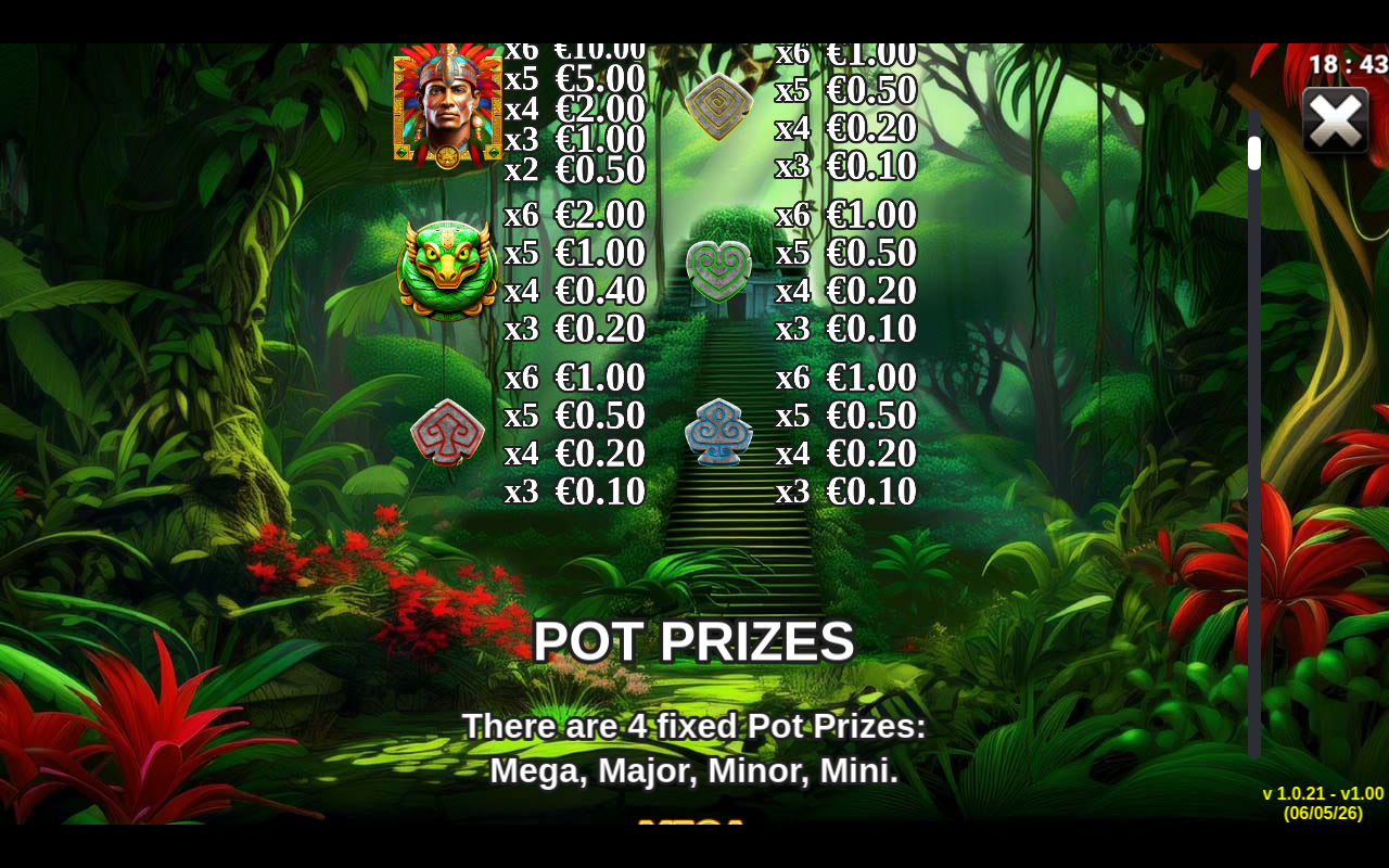 The Cursed Idol information screen